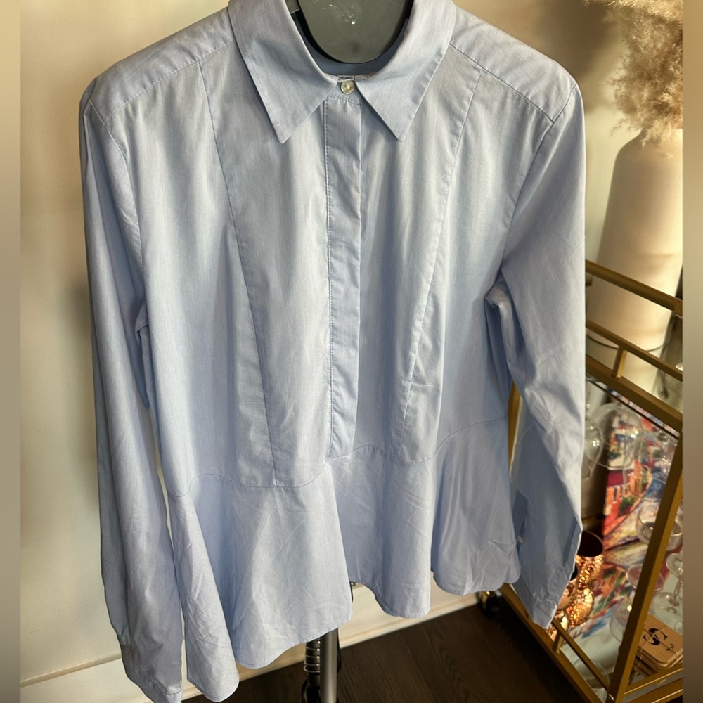 Ann Taylor Light Blue Button Down Shirt